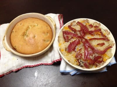 Arroz de Frango no Forno e Bolo de Banana